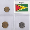 Guyana serietta 3 monete ottima conservazione